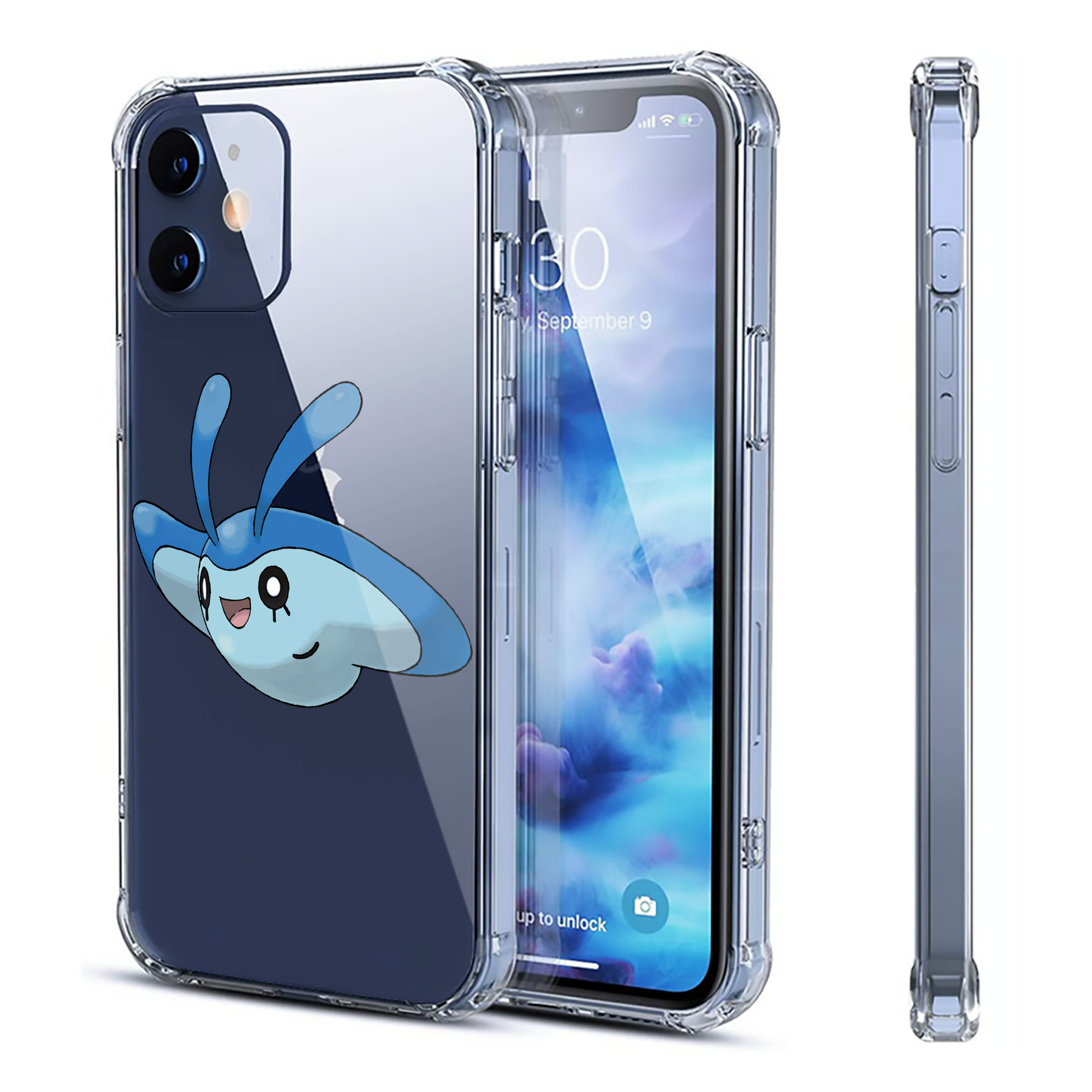 （画像用） ポケットモンスター Pokémon 【iPhone 12シリーズ対応】透明スマホケース（クリアソフトケース）